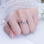 Glamorous Couple Diamond cut Stone Adjustable Rings-CRSH194