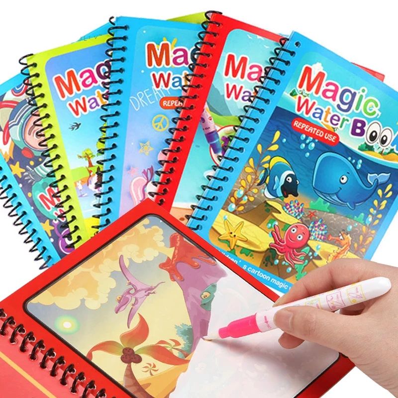 Magic Water Book with Pen 2 To 6 Years Old Children Learning Education Toy