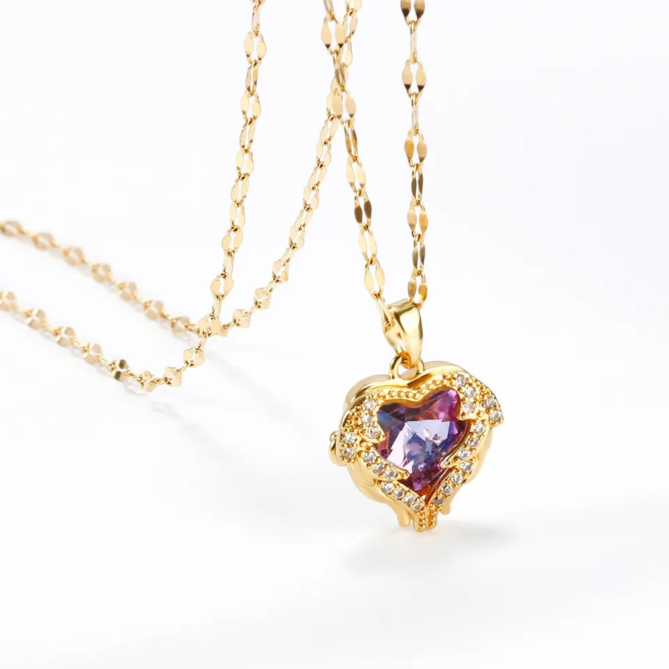 Love Heart Pendant Necklace For Girls/Women - KH551