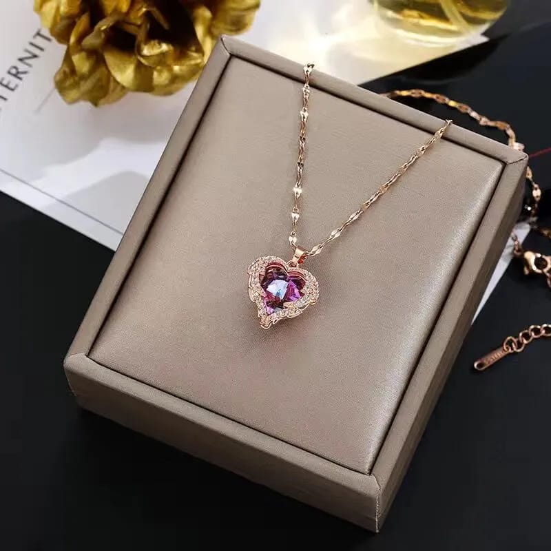 Love Heart Pendant Necklace For Girls/Women - KH551