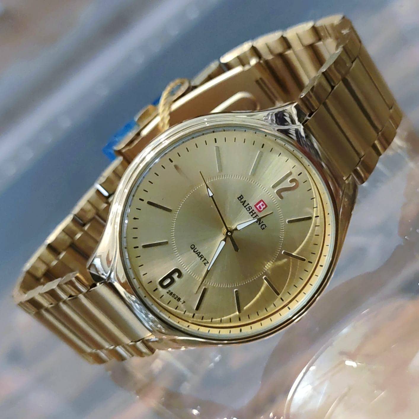 Royal BQ Stainless Steel Golden Watch - LR-445