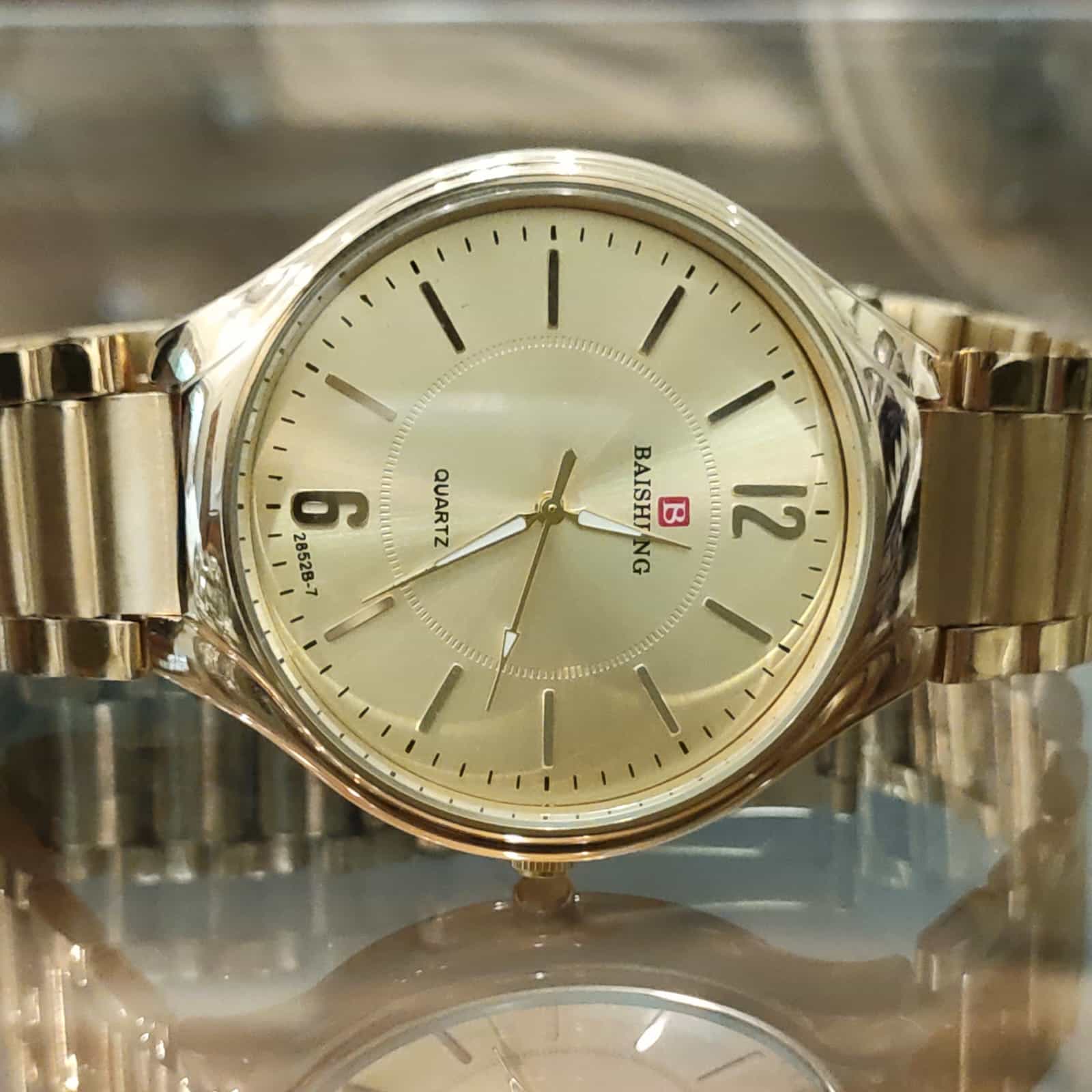 Royal BQ Stainless Steel Golden Watch - LR-445