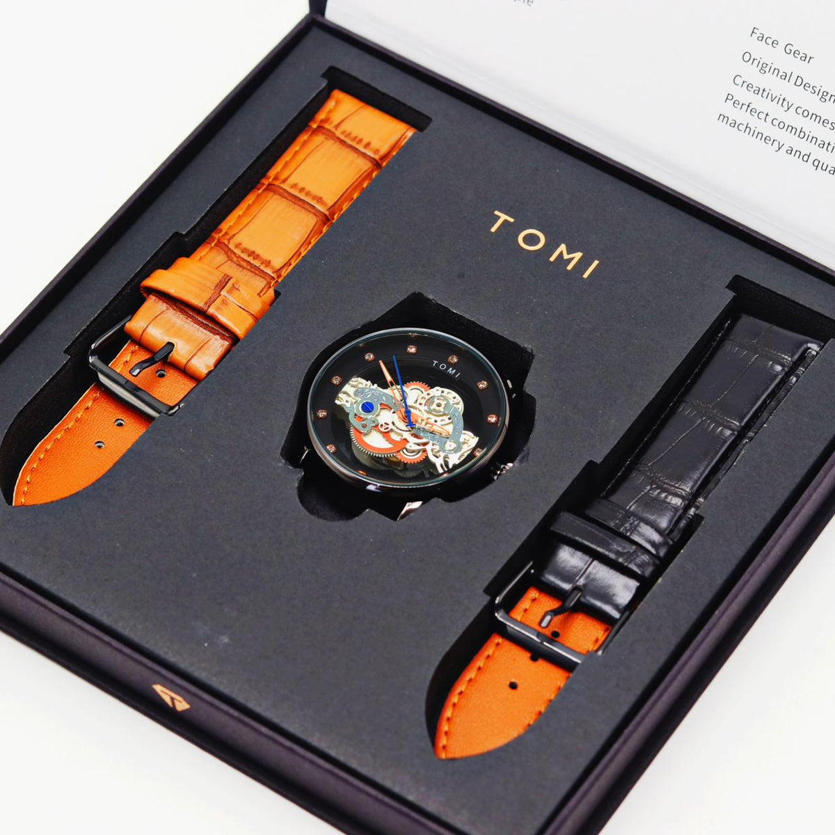 T.O.M.I Face Gear Dual Straps Watch - RP-556