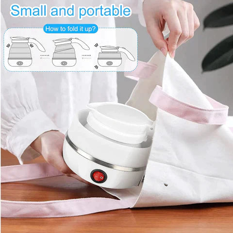 PORTABLE ELECTRIC FOLDABLE COMPACT DESIGN KETTLE
