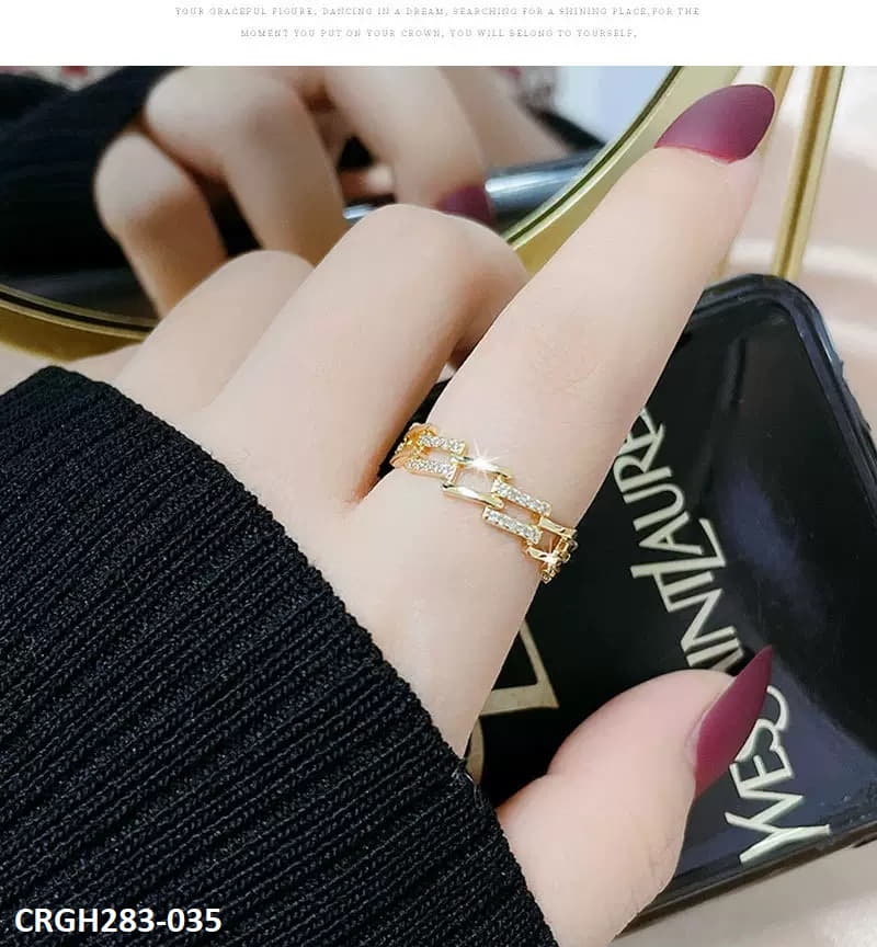 HNJ Zigzag Ring Adjustable - CRGH283