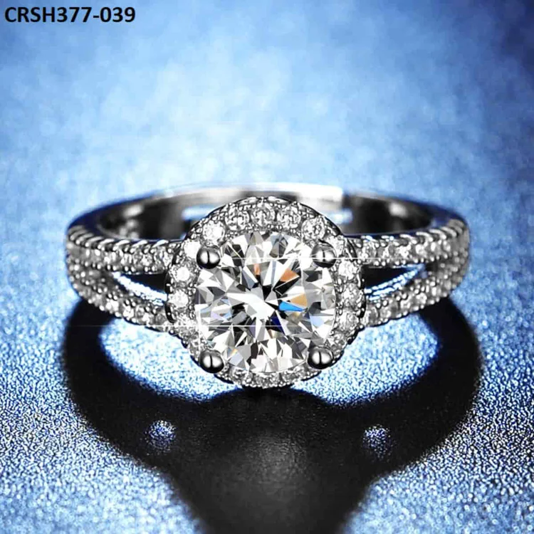 Unique Design Cubic Zircon Stone Ring Adjustable-CRSH377
