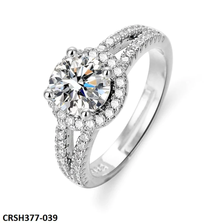 Unique Design Cubic Zircon Stone Ring Adjustable-CRSH377