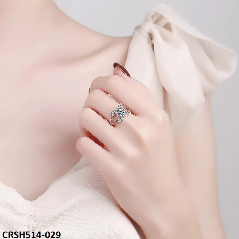 Tapered Design 925 Sterling Silver Ring Adjustable-CRSH514