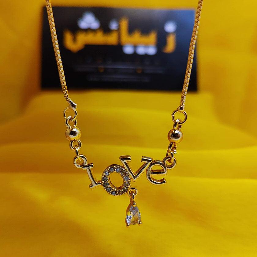Beautiful LOVE Necklace for Women - zebaishjewellers