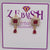 Stylish Maroon Zircon Earrings for Girls/Women