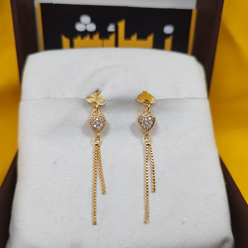 Trendy Heart shape Long Chain Earrings for Girls/Women