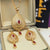 Antique Maroon Stylish Golden Necklace Set for Girls/Women - zebaishjewellers