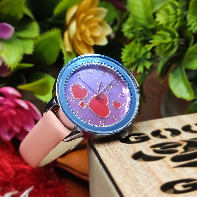 Stylish Pink Straps Watch - W109