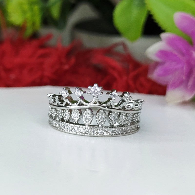 Trendy 925 Sterling Silver Crown Ring