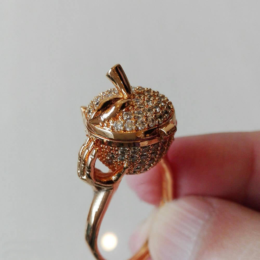 Secret Heart Apple Shape Adjustable Trending Ring