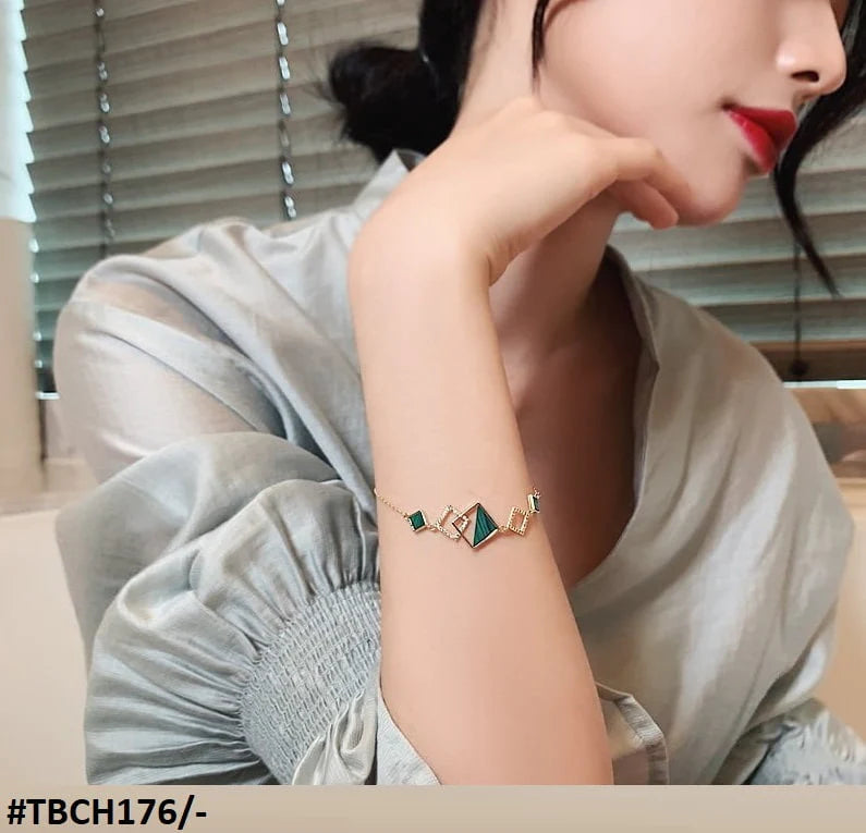 Stylish Box Link Hand Bracelet Adjustable - TBCH176