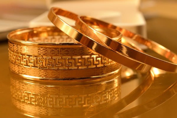 Fancy Elegant Golden Design Bangles Set for Girls/Women