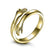 925 Sterling Silver Couple Hug Ring